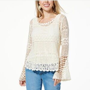 One World Crochet Top with Tank